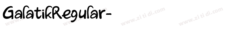 GalatikRegular字体转换