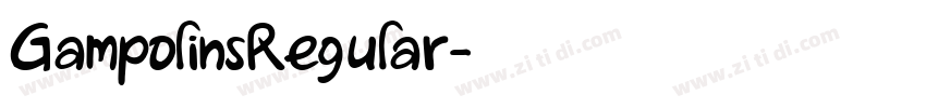 GampolinsRegular字体转换
