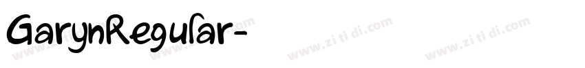 GarynRegular字体转换