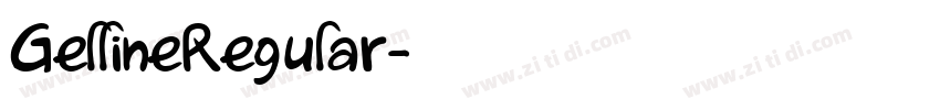 GellineRegular字体转换