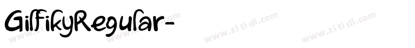 GilfikyRegular字体转换