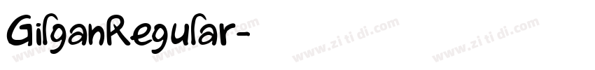 GilganRegular字体转换