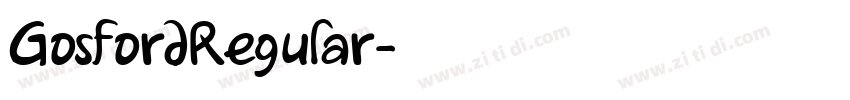 GosfordRegular字体转换