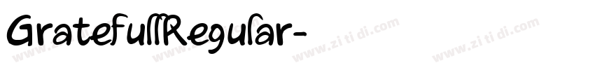GratefullRegular字体转换