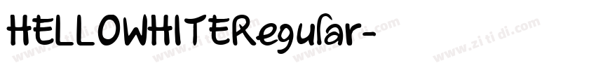 HELLOWHITERegular字体转换