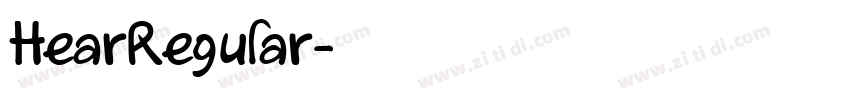 HearRegular字体转换