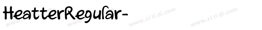 HeatterRegular字体转换