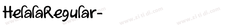 HelalaRegular字体转换