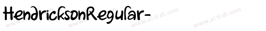 HendricksonRegular字体转换 HendricksonRegular字体转换