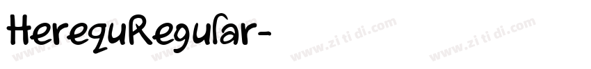 HerequRegular字体转换 HerequRegular字体转换