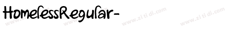 HomelessRegular字体转换