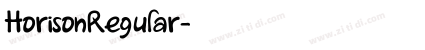 HorisonRegular字体转换