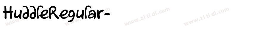 HuddleRegular字体转换