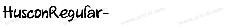 HusconRegular字体转换