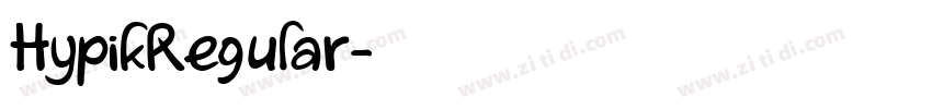 HypikRegular字体转换