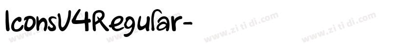IconsV4Regular字体转换