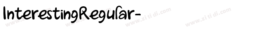 InterestingRegular字体转换