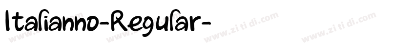 Italianno-Regular字体转换