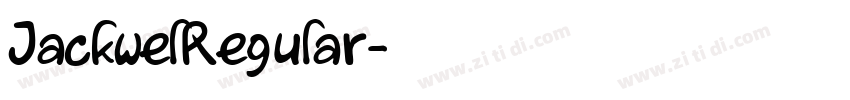 JackwelRegular字体转换