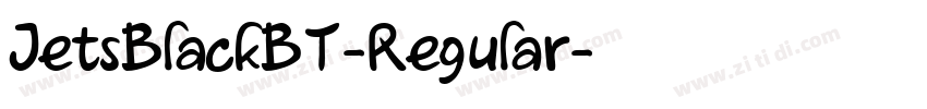JetsBlackBT-Regular字体转换