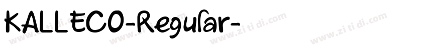 KALLECO-Regular字体转换