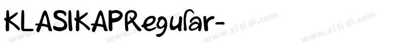 KLASIKAPRegular字体转换