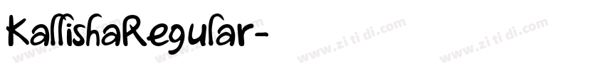 KallishaRegular字体转换