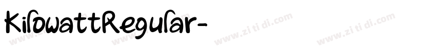 KilowattRegular字体转换