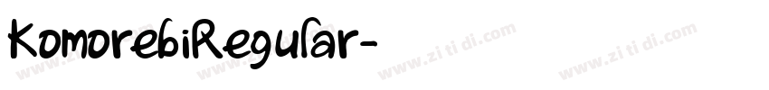 KomorebiRegular字体转换