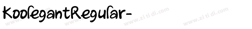 KoolegantRegular字体转换