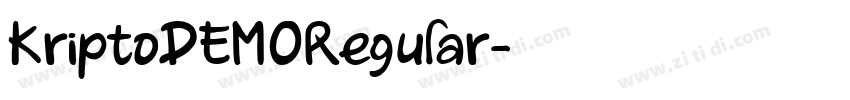KriptoDEMORegular字体转换