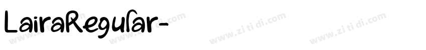 LairaRegular字体转换
