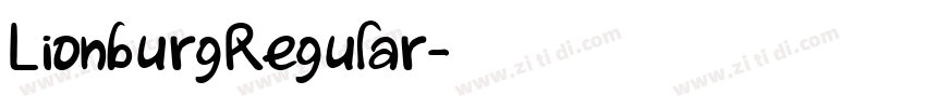 LionburgRegular字体转换