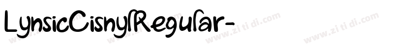 LynsicCisnylRegular字体转换 LynsicCisnylRegular字体转换