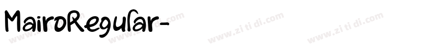 MairoRegular字体转换