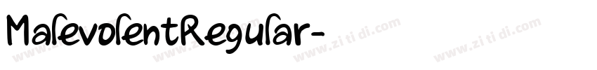 MalevolentRegular字体转换