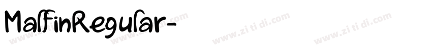 MalfinRegular字体转换