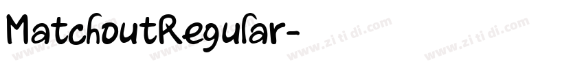 MatchoutRegular字体转换