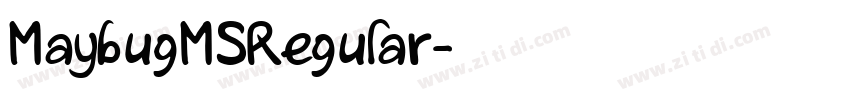MaybugMSRegular字体转换 MaybugMSRegular字体转换
