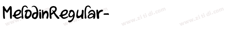 MelodinRegular字体转换