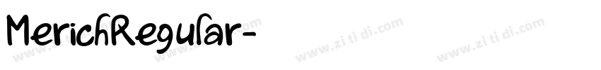MerichRegular字体转换