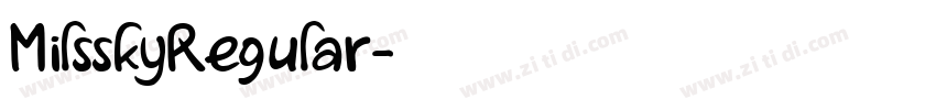 MilsskyRegular字体转换