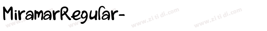 MiramarRegular字体转换