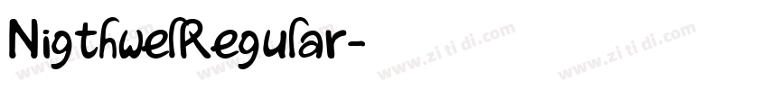 NigthwelRegular字体转换