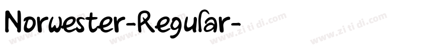 Norwester-Regular字体转换