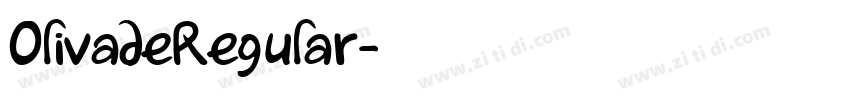 OlivadeRegular字体转换