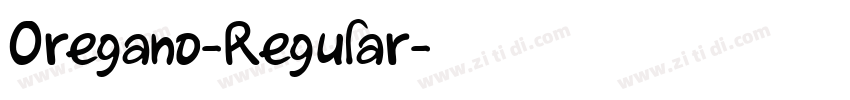 Oregano-Regular字体转换