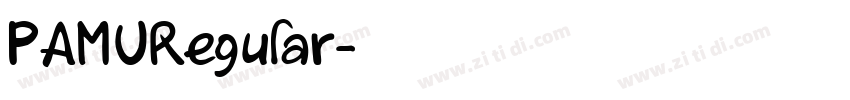 PAMURegular字体转换