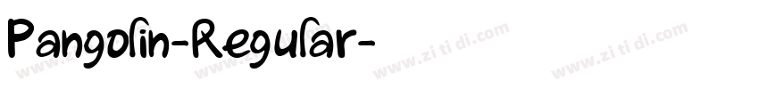 Pangolin-Regular字体转换