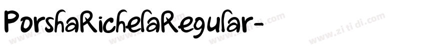 PorshaRichelaRegular字体转换 PorshaRichelaRegular字体转换